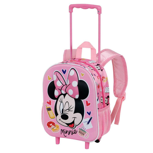 Sac à dos à roulettes Minnie Mouse Gourmandise – Maternelle 30 CM