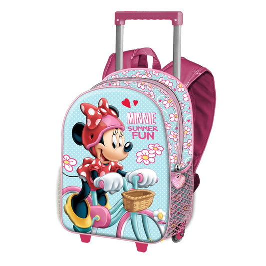 Sac à dos à roulettes Minnie Mouse Gourmandise – Maternelle 31 CM