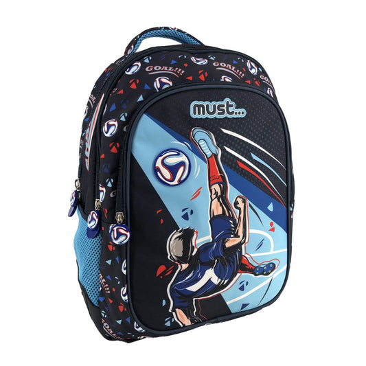 Cartable scolaire Must Team 43 cm – Sac à dos enfant 3 compartiments – Primaire et collège